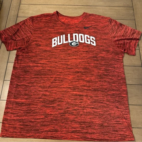 Nike UGA Georgia Bulldogs NCAA Football Short Sleeve Tee Shirt Men’s XXL - Picture 1 of 6